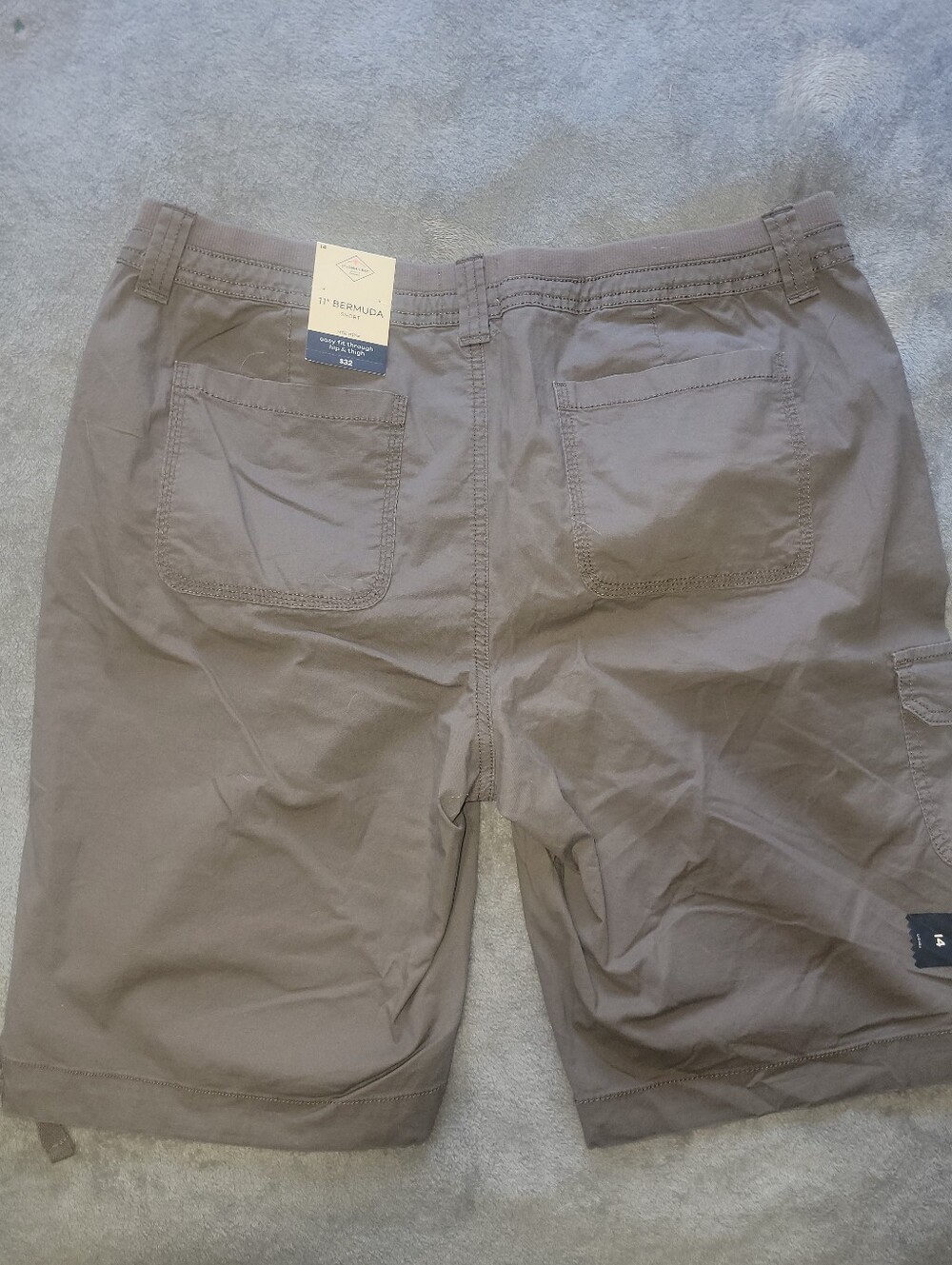 Women's Brown Cargo Shorts - Bermuda - Picture 4 of 5